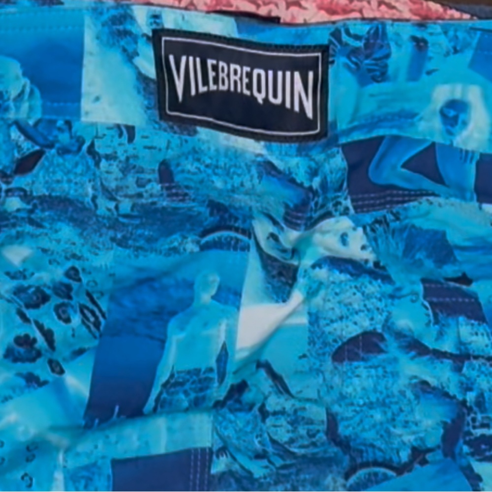 Vilebrequin Blue Abstract Swim Shorts
